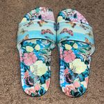 Johnny Was  Costa Azul‎ Butterfly Pool Slides Sandal 6 Photo 4
