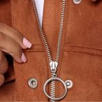 Denim & Co nwt  faux suede jacket s british tan Photo 3