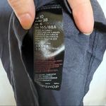 Topshop  crewneck shirt tie bell sleeve dress size 6 navy Photo 4