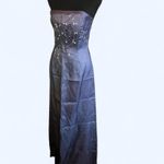 Laundry by Shelli Segal  Blue strapless dress with beaded bodice Size 4 NEW Photo 4