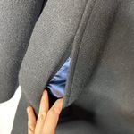 J.Crew Nello Gori Italian Stadium Cloth Villa Cocoon Black Wool Coat Size 2 Tall Photo 8