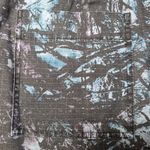 ATM Melillo Abstract Print Ripstop Cotton Skirt Grey Purple Turquoise Camo Sz 6 Blue Photo 13