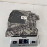 Kenar NWOT  women’s plaid high neck button neck‎ silk lined blouse large Photo 5