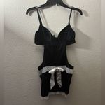 Rampage  Intimates Sexy Elegant Maid Cosplay Black & White Lace Lingerie L Photo 4