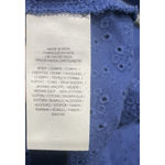 Ralph Lauren  Women's Blue Eyelet Gold Button Polo Shirt Blue Size Medium Photo 6