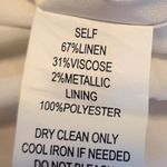 Amanda Uprichard Metallic Amy Halter Dress Valencia Linen Blend Size L Photo 6