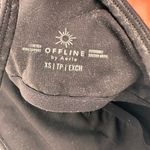 Aerie  Offline Stretch Medium Support Black Metallic Sports Bra Size XS Photo 1