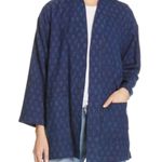 Eileen Fisher block print blue kimono style 100 percent organic cotton jacket? Photo 2