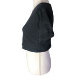 Adidas  Originals Black & White Cropped Ringer T-Shirt Photo 2