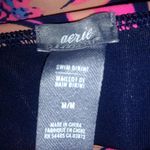 Aerie  M Navy Pink Flower Hipster Bikini Bottom Photo 1
