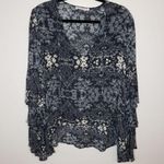 Skylar + Madison Boho Floral Top Large Photo 0