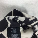 Theory 100% Silk Trousers Gunilla Interlace Ikat Black White Paperbag Pant Sze 6 Photo 5