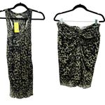 Isabel Marant Etoile Leopard Cameron Tank Skirt Set Black Womens Top US6 Skirt 8 Size M Photo 1