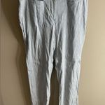 J. Jill womens Light Gray Striped Dress Pants linen stretch size 16 Photo 8