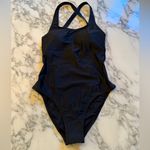 Quince NWT Italian Cross-Back One-Piece Swimsuit – Black, Size M Photo 4