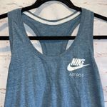 Nike  Shirt Women Medium Blue Tank Top Sportswear Vintage Racerback Athletic Gym Photo 1