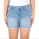 Seven7 Denim Cutoff Jean Shorts Light Wash Raw Hem Women's Size 14 NWOT Photo 0