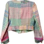Balmain  Paris Pastel Multicolor Tweed Cropped Jacket Wool Blend IT 44 / US 8 Photo 1