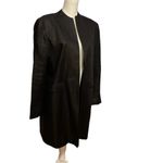 Ralph Lauren Lauren  Black Long Blazer Mid Length 100% Linen Size12 Photo 1