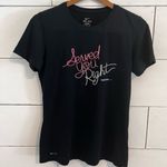 Nike  Dri-Fit Served You Right Tennis Black Tee Shirt. Size Large. Photo 0