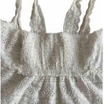 Forever 21  White Crochet  Eyelet Baby Girl Top Size S Coastal Vacation Summer Photo 2