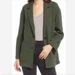 Madewell  Shaw Olive Green Diamond Jacquard Blazer Womens Small Photo 1
