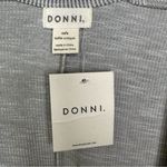 Anthropologie NWT Donni Light Gray Ribbed Open Front Cardigan One Size Fits All Photo 2