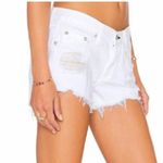 Rag and Bone Marin Bright White Cut-Off Distressed Jeans Shorts White Size 31 Photo 1