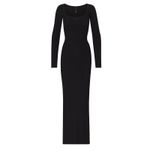 SKIMS Soft Lounge Long Sleeve Dress Onyx Size XS Photo 2