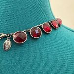 EXPRESS Deep Red Statement Necklace Photo 3