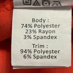 Grey's Anatomy V-Neck Short Sleeve scrub Top in Coral/orangish. Size Medium. Photo 9