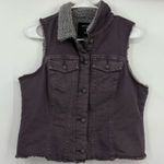 Silver Jeans Silver jean lined vest purple medium‎ Photo 0