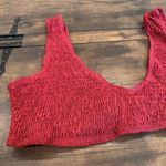 NWT Missguided Plus crinkle bikini in rust Red Size 16 XL Photo 2