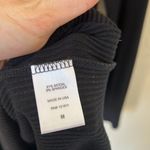 LNA  black ribbed cutout shoulder long sleeve dress Photo 8