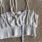 Princess Polly WHITE RUFFLED CROP TOP Photo 6