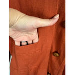 Kate Hill Women's Cardigan Orange Tan Button Front Size M Cashmere blends Photo 4