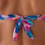 SheIn Swim Summer Beach Women's Floral Printed Bandeau Bikini Set Photo 4