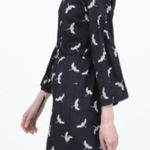 ZARA  Crane Dress Sz Large Photo 0