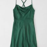 Green silk Dress Size M Photo 0