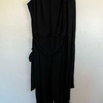 EUC MSK Black Sleeveless Jumpsuit Rhinestone Edges sz XL Photo 0