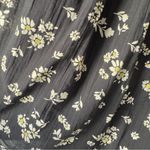 American Eagle  Floral Halter Neck Romper Black and Cream Scoop V-Neck Tie Bow Photo 13