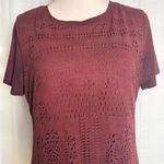 Chelsea and Violet  Burgundy Sheath Mini Dress Photo 3