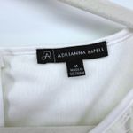 Adrianna Papell Lace Overlay Sleeveless Tank Cream White Zipper Closure Medium Photo 3