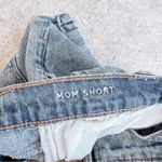 American Eagle  High Rise Denim Cuffed Mom Short Size 00 Photo 4