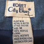 Vintage Koret City Blues Patchwork Southwestern Knit Boho Cardigan Sweater M Blue Size M Photo 10