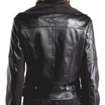 Ookie & Lala Faux Leather Mix Quilt Drape Jacket Photo 3