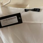 Nasty Gal NEW Knot Front Romper White US Size 8 Long Sleeve Ruffle V-Neck NWT Photo 5