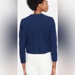J. McLaughlin  Fanning Jacket Blazer Braided Trim Navy Blue, Size Small Photo 3