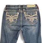 Rock Revival  Women's Blue Sukara Mid Rise Straight Jeans Size 29/7 Photo 2