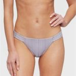 *NWT, Womens, Tavik Bella Bikini Bottom, Ribbed Thong, Cheeky, Lilac Gray, Sz M Size M Photo 6